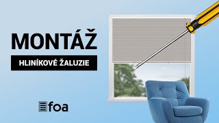 Montáž Hliníkové žaluzie - Vrtání na rám okna | FOA