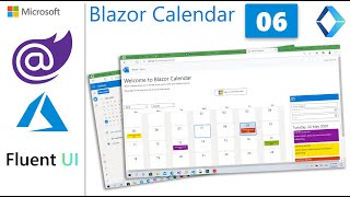 06 - Design the App UI with HTML, CSS and Fluent UI [Part 4] | Blazor WASM Outlook Calendar Full App screenshot 1