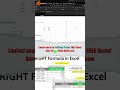 How to Use RIGHT Function in Excel | Excel Functions | Python Life
