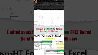 How to Use RIGHT Function in Excel | Excel Functions | Python Life