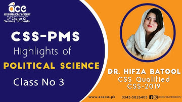 POLITICAL SCIENCE CLASS-3 | CSS-PMS | Ace Bureaucrat Academy