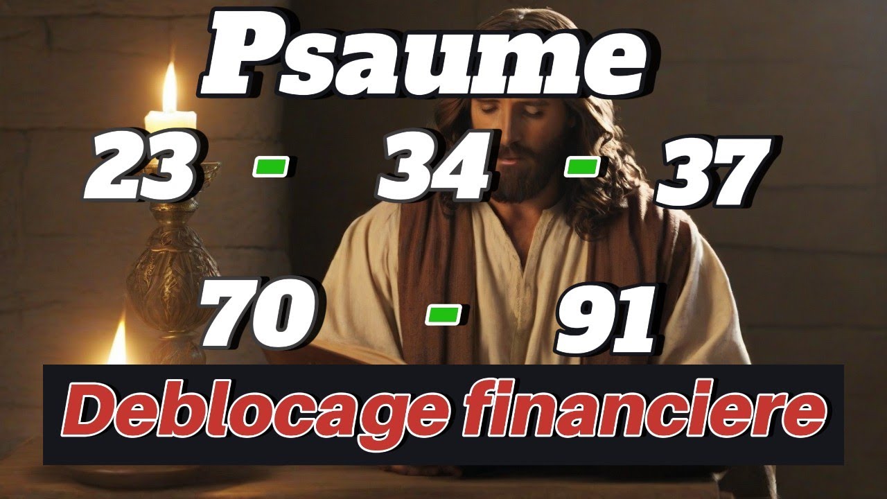 Prière de deblocage financiere avec Les 5 Psaumes: psaume23, psaume34,psaume37, psaume70 et psaume91