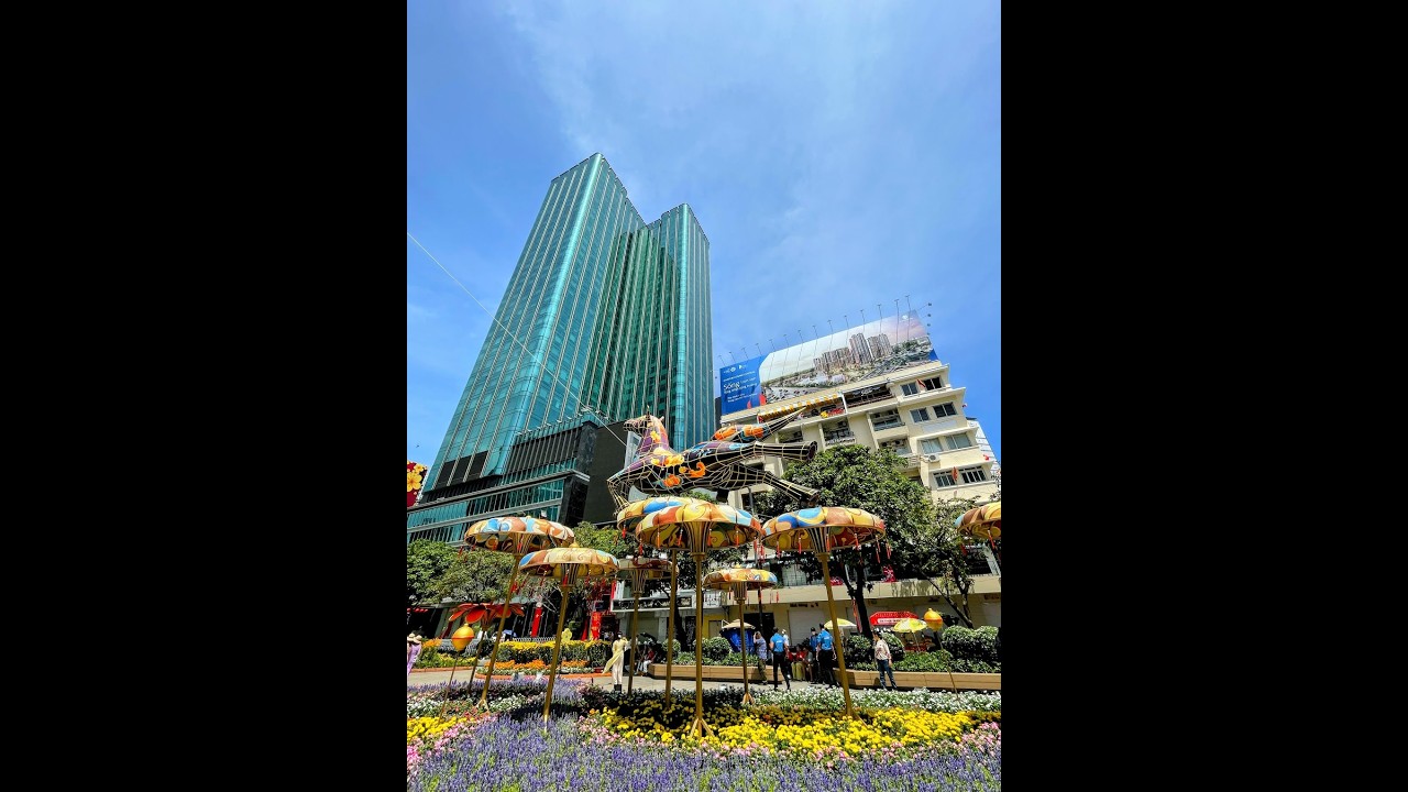 ĐI DẠO HÓNG TẾT SÀI GÒN 2026 🏵️🌻🌿 | Phố đi bộ Nguyễn Huệ - Cầu Ba Son - CV Marina - CV Giọt Nước