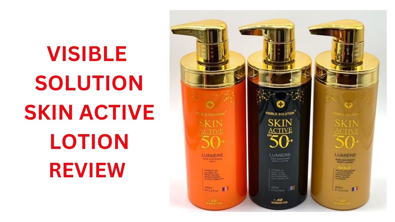 VISIBLE SOLUTION SKIN ACTIVE LOTION REVIEW