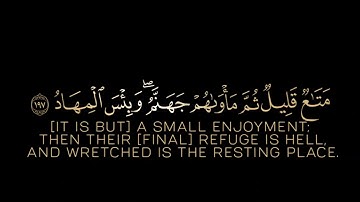 لا يغرنك تقلب الذين كفروا في البلاد|سورة آل عمران_كروما قرآن القارئ عبدالعزيز الزهراني