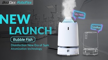 New Launch Bubble Fish Terminal Disinfection Robot Hospital Scene