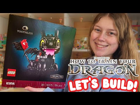 Building Toothless from How to Train Your Dragon in LEGO! 🐉✨