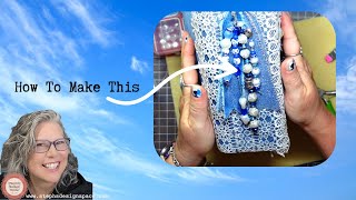 Four Strand Beaded Dangle | Junk Journal Jewelry Tutorial