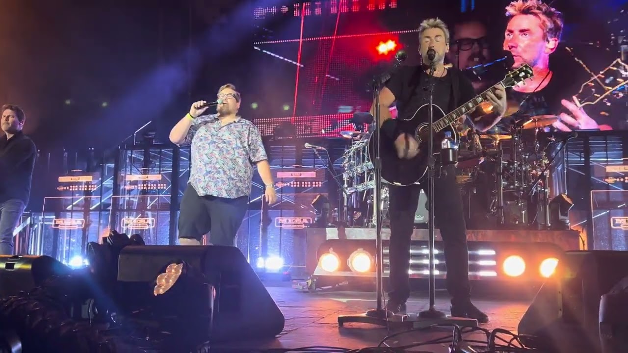 Nickelback ‘Rockstar’ w/fan Brandon Fiedler @ Alpine Valley Music Theatre in East Troy, WI - 7.18.25