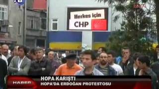 Erdoğan Hopa'da Protesto Edildi