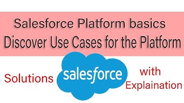 Salesforce Platform Basics - Discover Use Cases for the Platform ![Salesforce][Trailhead]