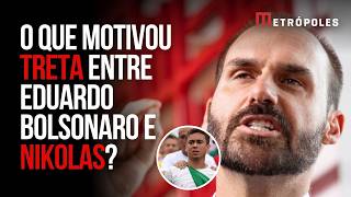 Eduardo Bolsonaro em treta com Nikolas: “Versão caricata de si mesmo”