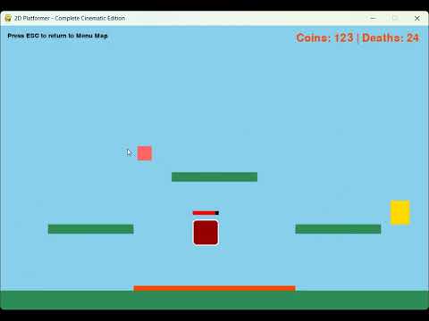 Playing my python game I made - Part 1 - Beating World One