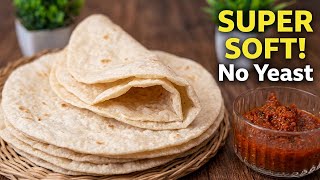 Soft Rice Flour & Maida Roti Recipe | Instant Soft Roti Without Yeast | Easy Homemade Flatbread screenshot 4