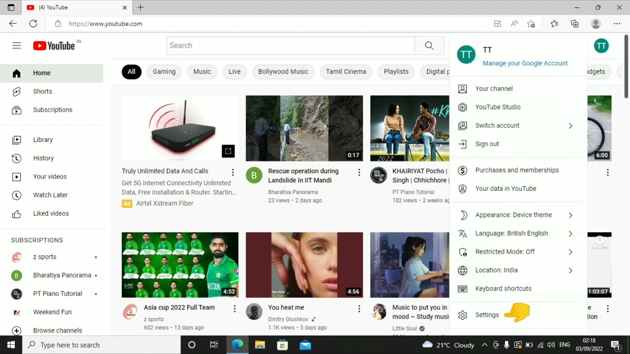 How to copy your Channel ID.