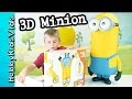 Minion 3D! HobbyFrog Builds a Toy Puzzle from Despicable ME by HobbyKidsVids