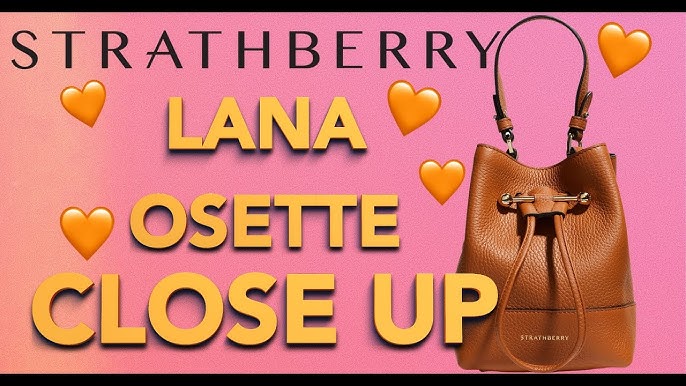 Strathberry - Lana Osette - Leather Mini Bucket Bag - Green / Cream