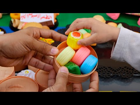 لعبة المطبخ الاسيوي الصغير حلو وحادق