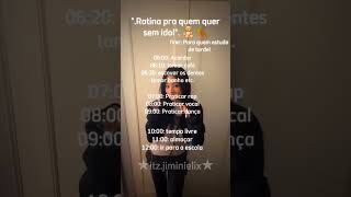 .Mini Rotina Pra Quem Quer Ser Idol. Itz.jiminielix