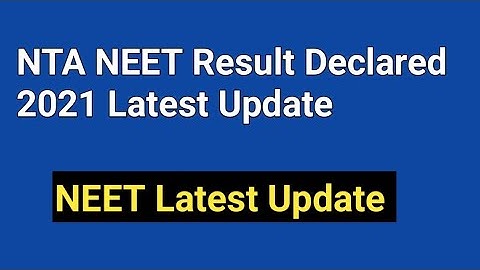 NEET Result 2021 Declared : Check Scorecards Expected Cut off On Your email #neetresult #neet  #2021