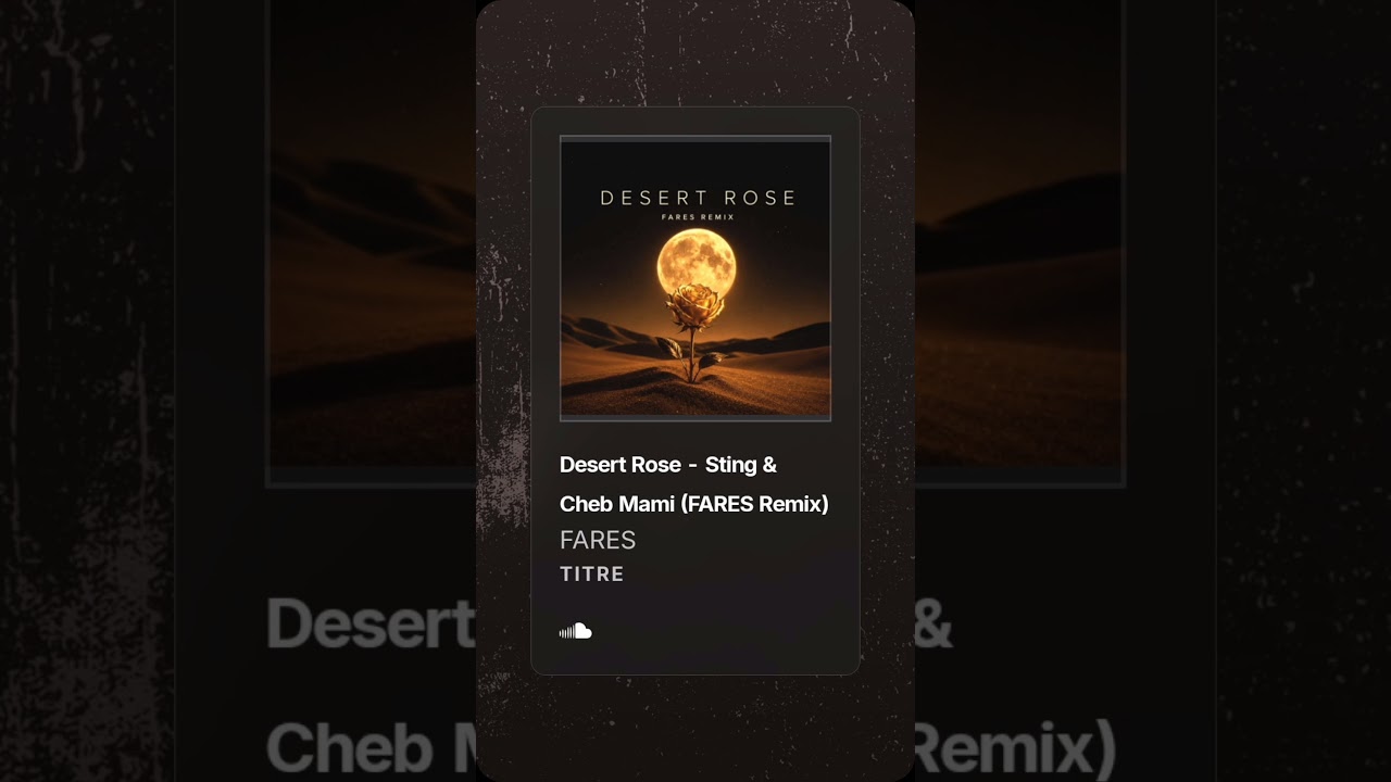 Desert Rose - Sting & Cheb Mami (FARES Remix) #afrohouse