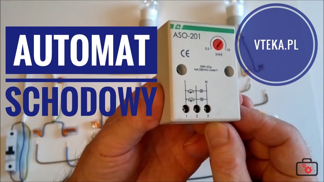 Montaż automatu schodowego.