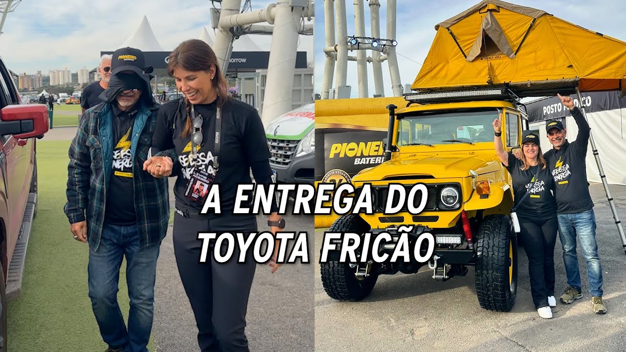 Toyota Bandeirante, o Fricão, entregue no Festival Interlagos. Liga na reação da família 
