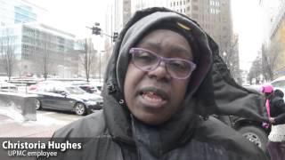 Protesters ask UPMC for higher service employee wages