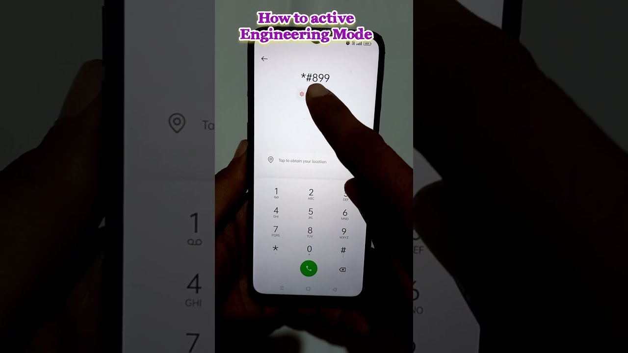 Secret Code To Open Engineering Mode