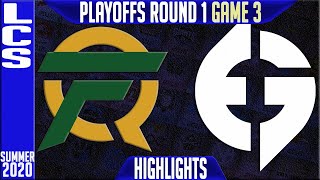 FLY vs EG Highlights Game 3 | LCS Playoffs Summer 2020 Round 1 | FlyQuest vs Evil Geniuses