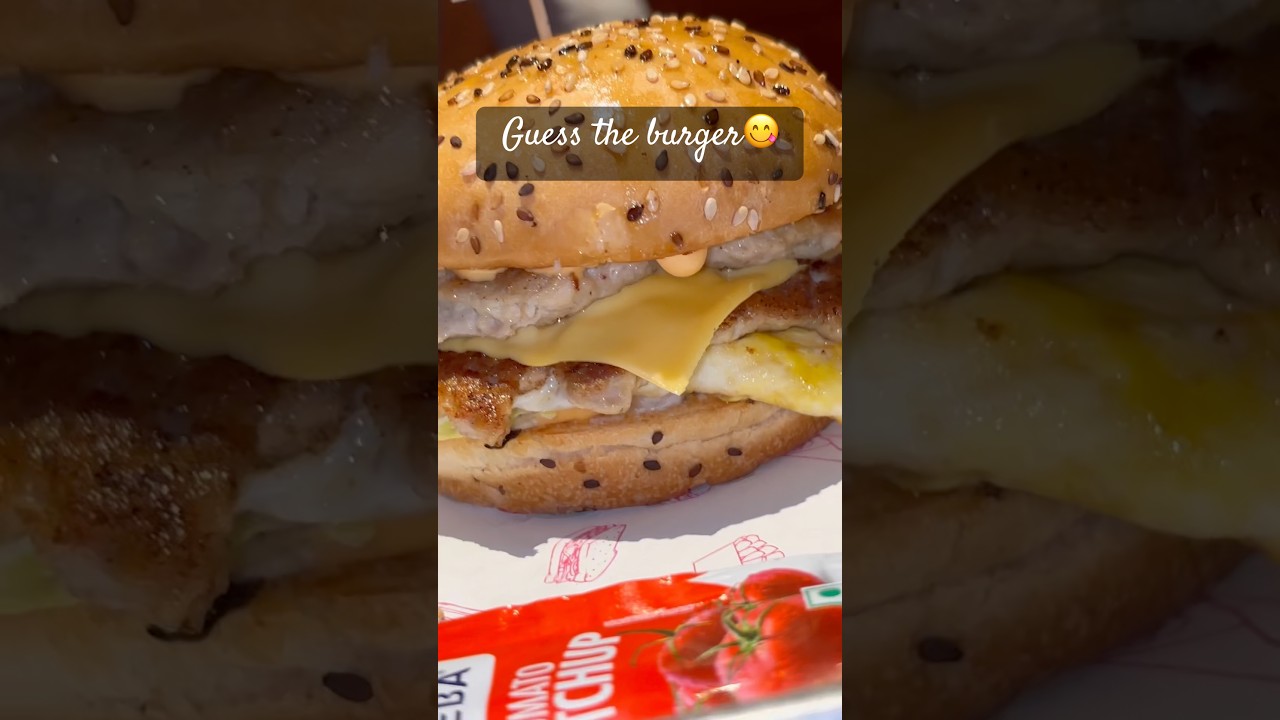 Guess the burger from ? #burger #tasty #food