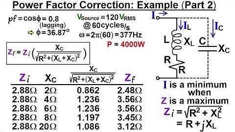 Electrical Engineering: Ch 12 AC Power (51 of 58) Power Factor Correction: Example Part 2