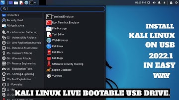 Easiest way to make a live persistence Kali Linux 2022.1 USB Drive? Install kali linux on USB | 2022