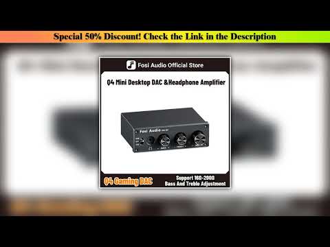 Slide Fosi Audio Q4 Mini Stereo USB Gaming DAC & Headphone Amplifier Audio Converter Adapter for Ho