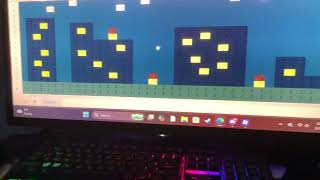 City Night Scene pixel art.