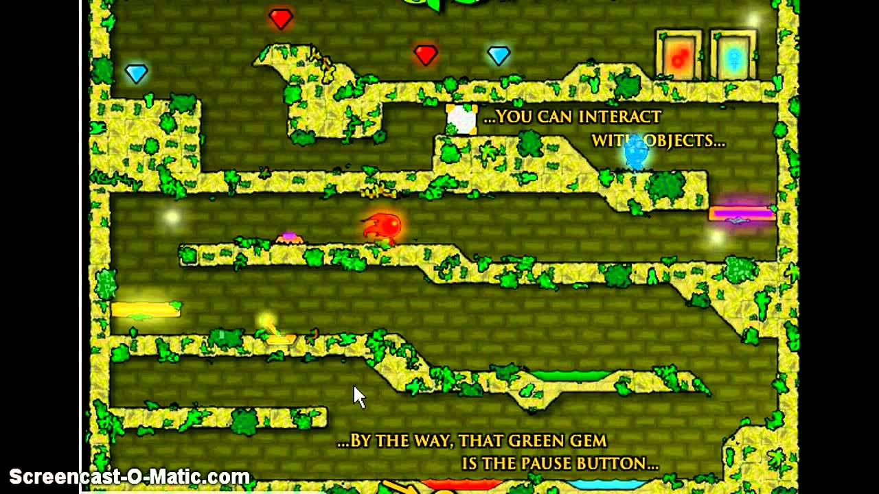 Level one Fireboy aND WATERGIRL walkthrough - YouTube