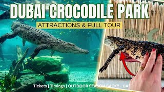 Inside Dubai Crocodile Park 2026 | Underwater Aquarium, Tickets & Top Attractions (4K full tour)