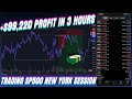 +$99,220 Profit in 3 Hours Trading SP500 New York Session | Daytrading US500, US30, NAS100, XAUUSD