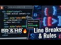 HTML Line Breaks & Horizontal Rule | br & hr tags Explained in Urdu 🔥