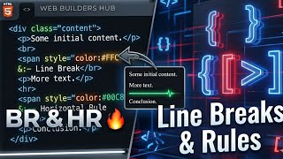HTML Line Breaks & Horizontal Rule | br & hr tags Explained in Urdu 🔥