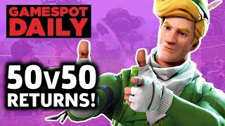 Fortnite 50v50 Is Back With A New Weapon - GameSpot Daily
