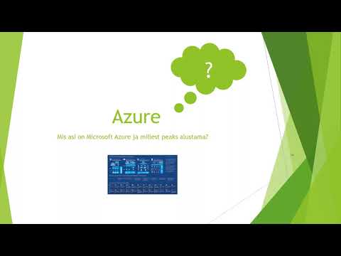 Video: Mis on Azure'i töövoog?