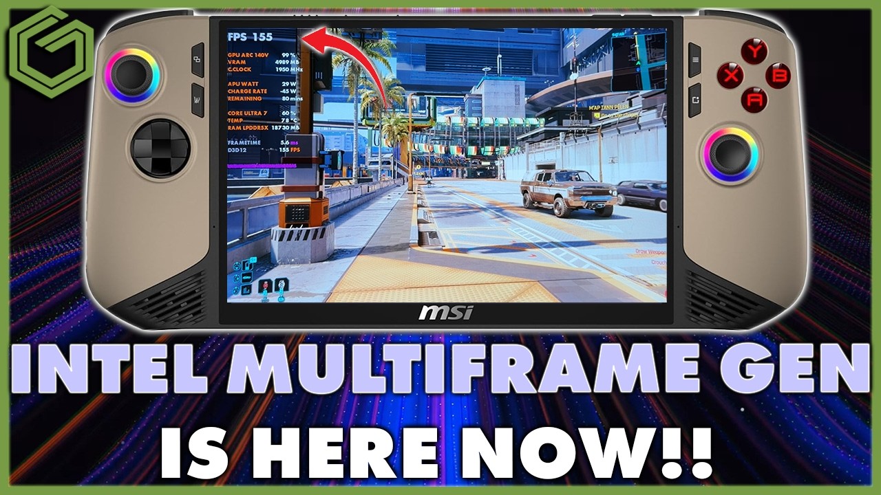 Материнская плата MSI Claw 8 AI+ Intel XESS 3 Frame Gen уже здесь!!