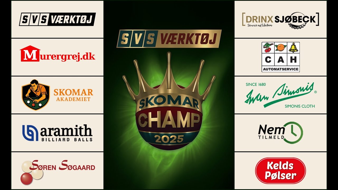SVS VÆRKTØJ SKOMAR CHAMP - THE OPEN | Kvalifikation | Hovedbordet | 10/12-2025