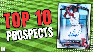 Top 10 MiLB Prospects Right Now! | Let's Wax Prospect Rankings | Bowman Baseball Cards