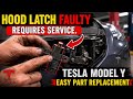 Tesla Model 3/Y Hood Latch Requires Service! Latch replacement Guide.