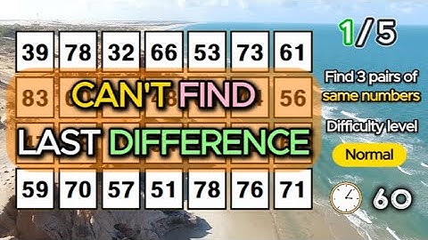 Find 3 pairs of identical numbers /Dementia Prevention Quizzes/Dementia Tests.24