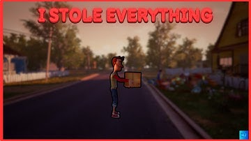 I stole everything from the Neighbors New House - Hello Neighbor Alpha 2