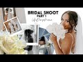 BRIDAL SHOOT VLOG I TIPS &amp; TRICKS ON HOW TO TAKE WEDDING/BRIDAL PHOTOS BEFORE YOUR WEDDING IN 2022!