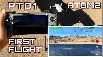 Potensic PTD1 5.5" Touch Screen Remote and Atom2 First Flight